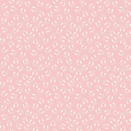 RB Flannel Lil Buckaroos Horseshoes Pink