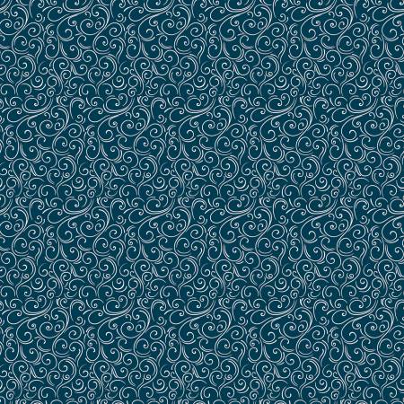 RB Flannel Winter Magic Swirls Navy