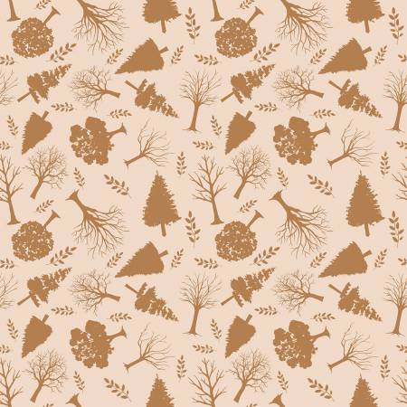 RB Flannel Into the Woods Trees Cream
