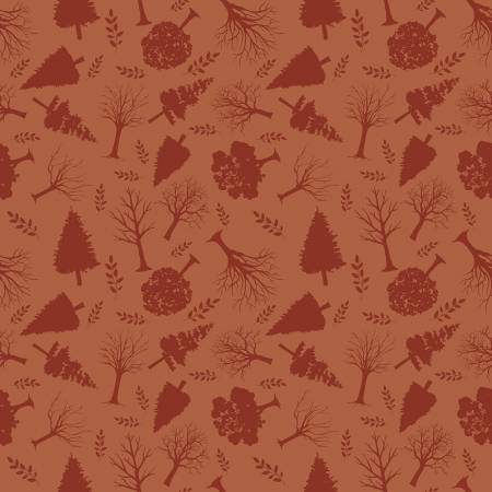 RB Flannel Into the Woods Trees Rust