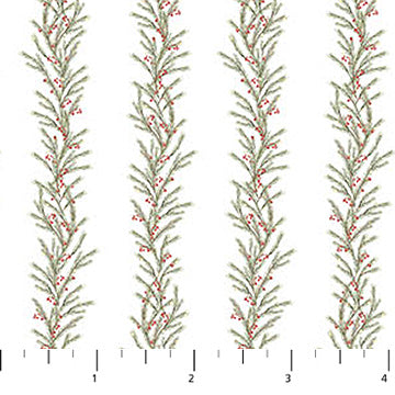 NC Greenery Stripe White/Green