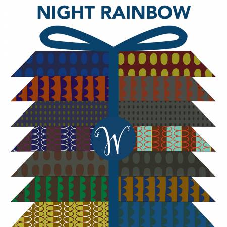 WD Night Rainbow Multi Fat Quarter Bundle, 24pcs/bundle