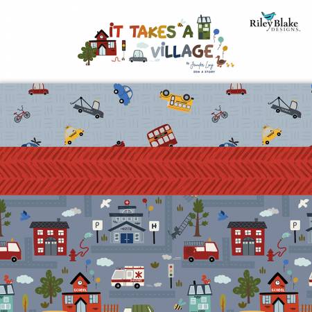 RB It Takes a Village Fat Quarter Bundle, 24pcs