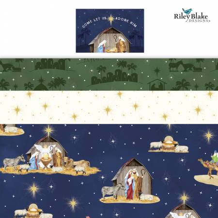 RB Fat Quarter Bundle Come Let Us Adore Him