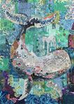 Tyde…The Whale Collage Pattern by Laura Heine