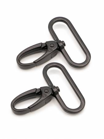 byAnnie Swivel Hook 1-1/2in Black Metal Set of Two