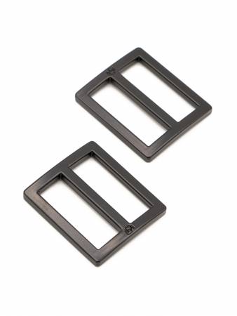 ByAnnie Slider Widemouth Flat 1in Black Metal Set of Two