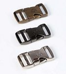 byAnnie Side Release Buckle-1in-Black Metal-Set of One