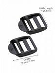 ByAnnie 1in Strap Adjuster - Black Metal - Set of Two
