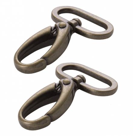 ByAnnie Swivel Hook 1in Antique Brass Set of Two