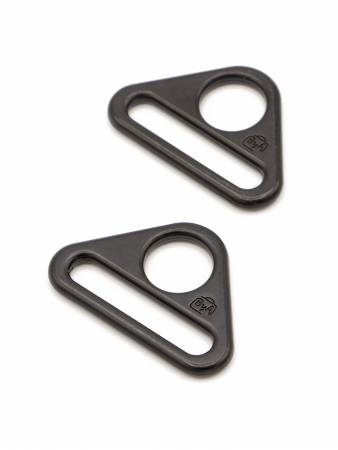 ByAnnie Triangle Ring Flat 1in Black Metal Set of Two