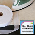 Heat Press Batting Together 1 1/2"x 100yds, White