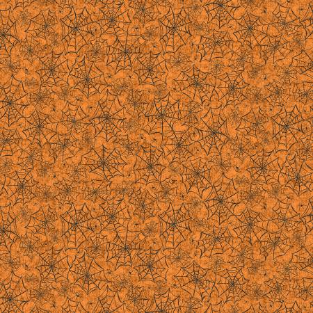 PB Allover Webs-Orange-Hocus Pocus