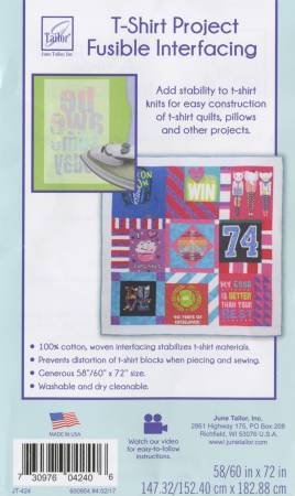 HQC T-Shirt Project Fusible Interfacing 60in x 72in