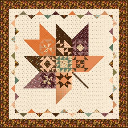 RB Awe of Autumn Pressed Leaves Quilt Kit