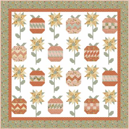 RB Sunflower Whispers Fall Garden Quilt Kit