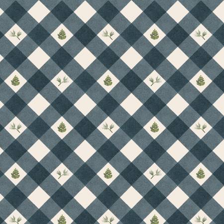 PB Lodge Life Pinecone Plaid Blue