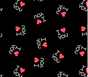 PL Lovey Dove I Heart You Black