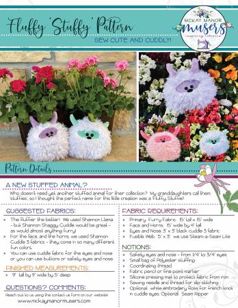 Fluffy Stuffy Pattern
