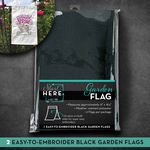 OESD Black Garden Flag 2pk