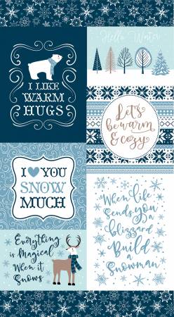 RB Winter Magic Warm Hugs Panel