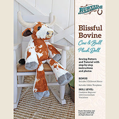 QT Rustic Stuffables Blissful Bovine