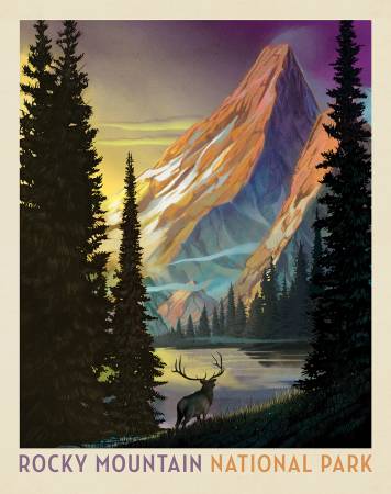 RB Rocky Mountain National Park 36"x43"Panel