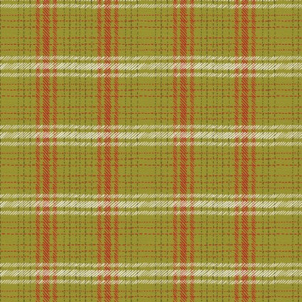 PBS Happy Howlidays Plaid Green