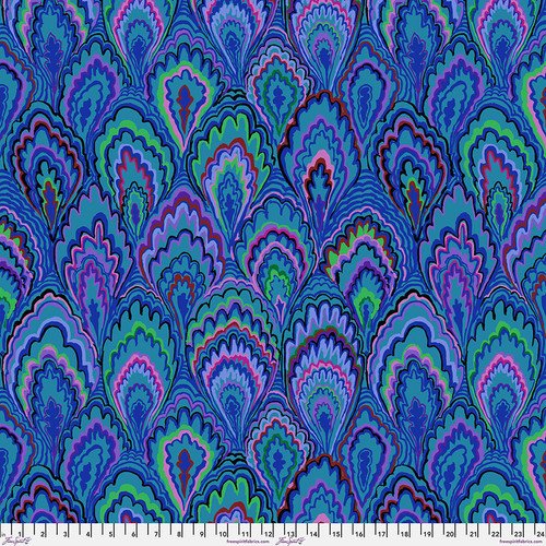 FS K. Fassett Marble Scallops Blue