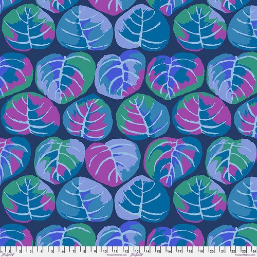 FS K. Fassett Palm Leaves Blue