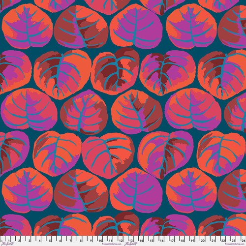 FS K. Fassett Palm Leaves Red