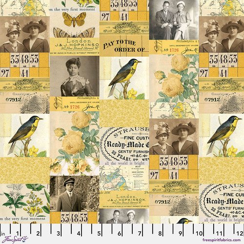 FS Yellow Collage Tim Holtz PWTH240