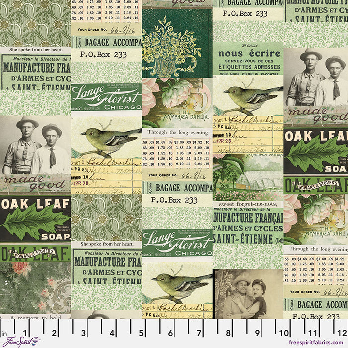 FS Green-Collage Tim Holtz PWTH260