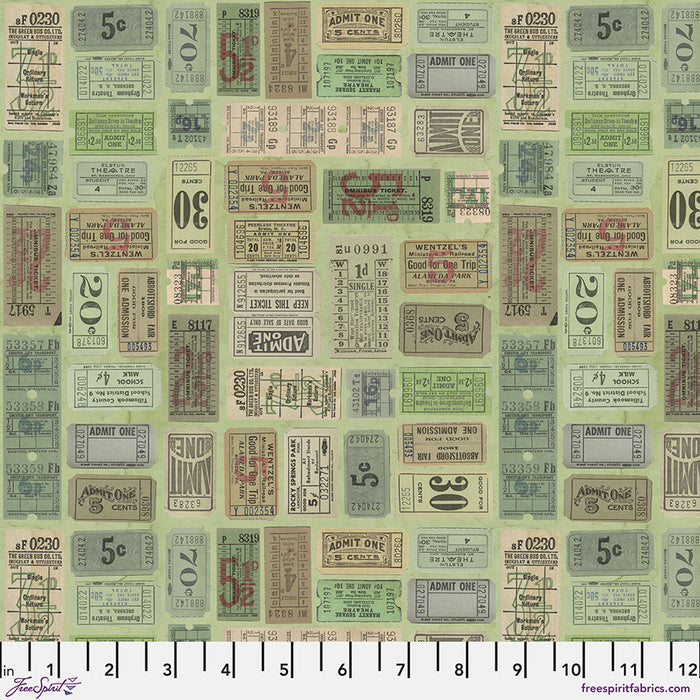 FS Green -Tickets Tim Holtz PWTH221