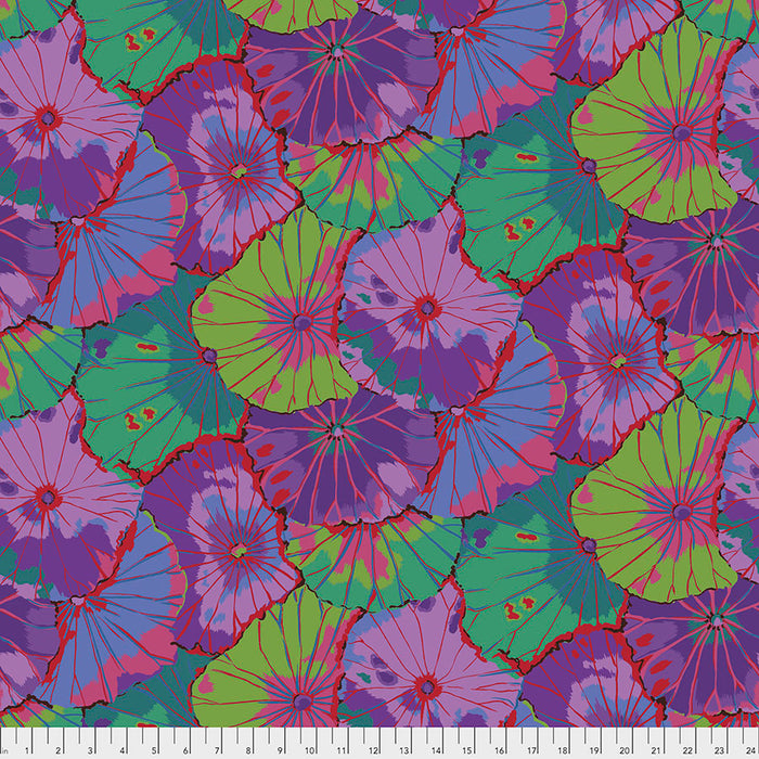 FS Kaffe Fassett February 2021 Lotus Leaf Wide Back Purple