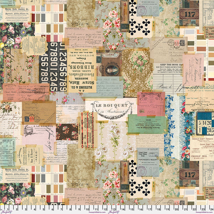 FS Backing Fabric - Ephemera - Palette || Tim Holtz Palette