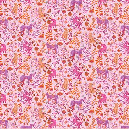 SF Pink Wanderlust Big Cats Quilting Cuddle