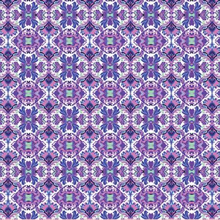 SF Blue Wanderlust Damask Quilting Cuddle
