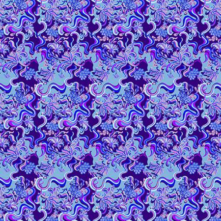 SF Blue Wanderlust Paisley Quilting Cuddle