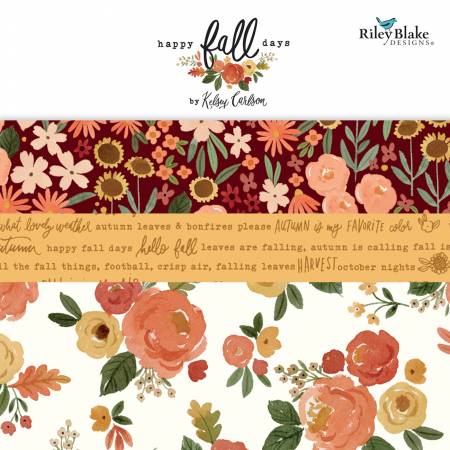 RB Happy Fall Days 2.5in Strips, 40pcs/bundle