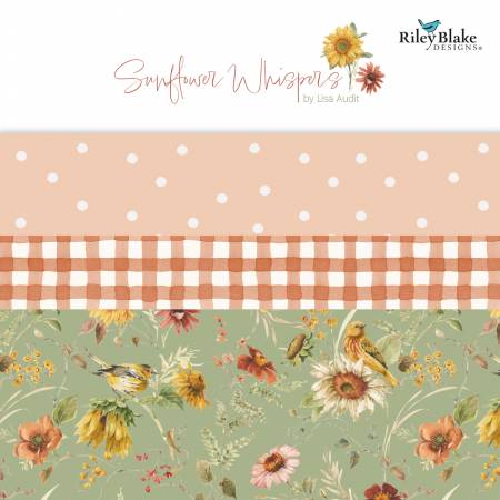 RB Sunflower Whispers 2.5in Strips, 40pcs/bundle