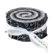 RB Batiks Achromatic Dance 2.5in Strips, 40pcs