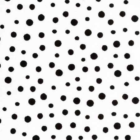 Suzybee Black on White Irregular Dot