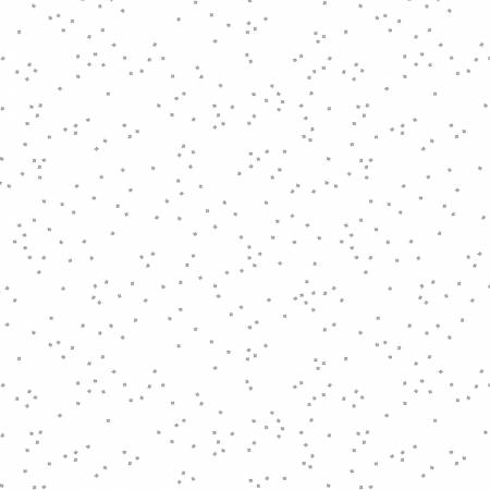 RB Blossoms On White In Color Silver Sparkle