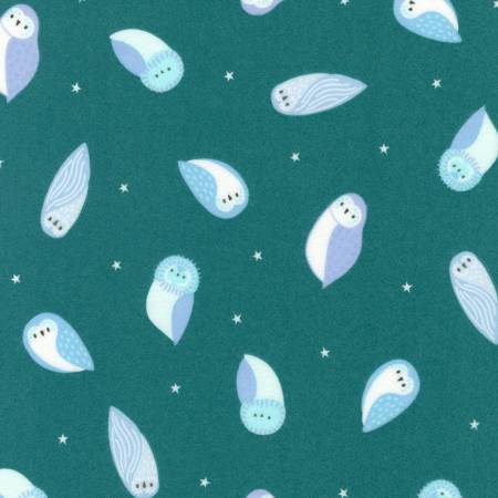 RK Owls Aqua Flannel