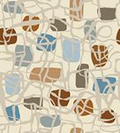 NC Light & Lush- Squares behind net Multi