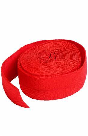 ByAnnie Fold-over Elastic 3/4in x 2yd Atom Red
