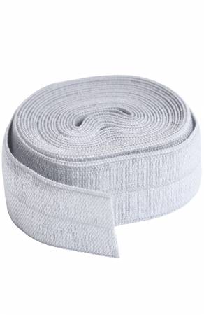 ByAnnie Fold-over Elastic 3/4in x 2yd Pewter