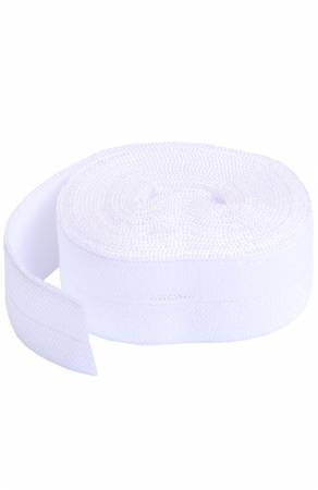 ByAnnie Fold-over Elastic 3/4in x 2yd White