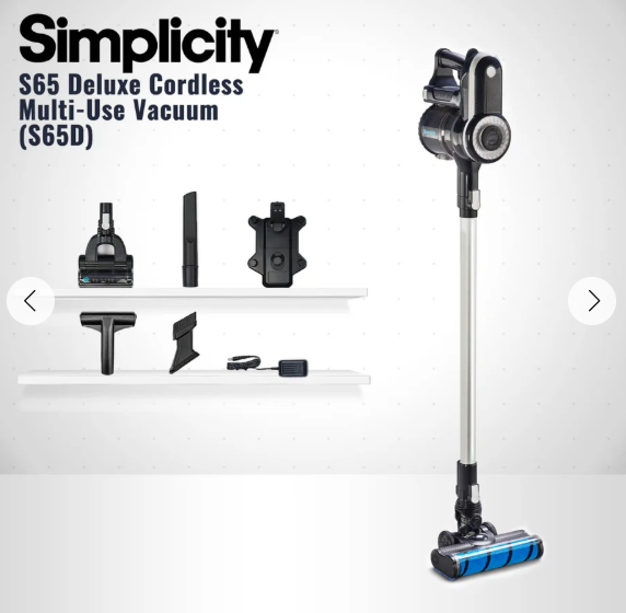 Simplicity S65S.2 Cordless Stick Vacuum